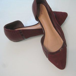 Apt 9 Burgundy Pointed Flats